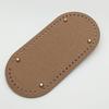 Fundo Rígido para Bolsa de Crochê 12-25cm DIY Placa de Fundo de Couro Tira de Tecido Fio Crochê Base Oval para Bolsa Fundo