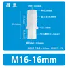 Conector de Mangueira de Plástico PP M16 Resistente a Altas Temperaturas e à Corrosão com Espigão e Rosca Macho M16 Conexão de Tubo com Rosca Macho M16 Rosca Externa