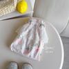Pantalones de encaje para niñas, estilo coreano, para niñas pequeñas, estilo occidental, con encaje falso, de dos piezas, antimosquitos, para verano