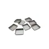 Caja Cuadrada para Maquillaje Sombra de Ojos Lata de Polvo Compacto Caja para Bálsamo Caja de Metal para Rubor Placa de Acero Inoxidable Descuento Suministro Directo