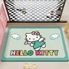 Alfombra de Piso de Barro de Diatomeas de Dibujos Animados Hello Kitty Alfombrilla para Pies Absorbente de Agua Antideslizante para Baño Felpudo Resistente al Desgaste y a la Suciedad para la Entrada