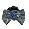 Corea del Sur Mezclilla Lavada Mariposa Círculo de Colon Flor de Camelia Cuerda de Corbata Tendón de Cuero Nuevos Accesorios para el Cabello