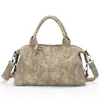 Bolsa de Gran Capacidad para Mujer Moda Primavera y Otoño 2025 Bolso Boston Escarchado Bolso Tote de Mano para Viaje Cotidiano Bolso de Mujer Más Vendido