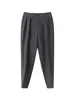 Calça de Terno Pequena de Caimento de Alta Qualidade para Negócios Masculina Verão 2026 Calça Casual Reta Solta Calça de Terno Cropped Masculina