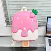 Mochila Escolar Infantil Fofa Estilo Coreano Jardim de Infância Meninos e Meninas Desenho Animado Sorvete Casca de Ovo Mochila Infantil para Passeio Leve
