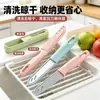 Faca de Frutas Portátil para Casa, Faca Durável na Cor Macaron para Estudantes de Dormitório, para Cortar e Descascar Frutas e Legumes, Faca de Cozinha Pequena