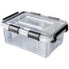 Caja de almacenamiento de ropa extragrande de plástico de grado alimenticio, sellada, a prueba de humedad, transparente, para cocina, cuencos y palillos para el hogar.