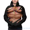 Sudadera con capucha holgada para hombre, con estampado digital 3D personalizado, estilo europeo y americano, primavera y otoño de 2024