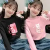 Camiseta Térmica Base para Niña, Nueva Camiseta de Manga Larga para Niños de Otoño e Invierno, Elegante Camiseta Interior Base para Bebé con Cuello Semi-Alto
