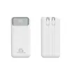 Power Bank Certificado 3C 10000mAh com Cabo Embutido, Mini Carregamento Rápido, Fonte de Alimentação Móvel de Grande Capacidade, Presente com Logotipo Personalizado