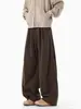Pantalones Casuales de Pana para Hombre 2026 Nueva Marca de Moda Retro Holgados Casuales Rectos de Pierna Ancha Pantalones Largos Ropa de Hombre