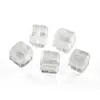 Jingde joias cristal branco natural lapidado quadrado quadrado de açúcar contas soltas únicas feitas à mão acessórios para joias diy contas atacado
