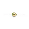 Brincos de Liga de Titânio Astmf-13 com Zircônia e Pequena Pérola Dourada G23 Titânio Rosca Interna Zircônia Studs para Lábio Joias para Piercing