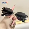 Gafas de Sol Retro Estilo Europeo y Americano Ojo de Gato con Acabado de Alta Gama, Efecto Adelgazante y Diseño Único de Metal para Hombres, Gafas con Forma de Papa Estilo Granero