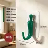 Gancho de pared autoadhesivo con forma de chile pequeño, no requiere taladro, para colgar llaves detrás de la puerta, perchero para la entrada