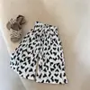 Pantalones Finos de Primavera y Otoño para Niñas 2024 Nuevos Pantalones Acampanados con Abertura Casual Estilo Occidental Chenilla Cortos de Moda