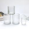 Copo de vela de vidro criativo aromaterapia vela simples garrafa de vidro recipiente de vela decoração para casa fragrância castiçal copo vazio