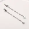 Cadena de Cola de Acero de Titanio que No se Desvanece, Cadena de Extensión de Acero Inoxidable de Precisión, Accesorios de Cadena de Extensión para Pulsera, Collar, Joyería Hecha a Mano con Bricolaje