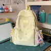 Mochila Estilo Floresta para Mulheres, Sensação de Alta Qualidade, Simples e Versátil, Adequada para Alunos do Ensino Médio, Mochila para Passeio no Campus e Estudo Estilo Ins