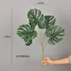 Planta Verde Simulada Taro, Arrurruz, Hoja de Tortuga, Decoración para Hogar Interior Bodas, Paisajismo con Hojas, Muro de Plantas, Accesorios para Arreglos Florales