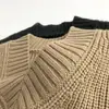 Outro Colete Tricot V-Neck Estilo Coreano Retrô Novo Suéter Tricot para Meninos e Meninas, Colete Tricot Estilo Infantil