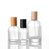 Botella de Perfume, Botella Dispensadora de Perfume de Vidrio, Botella Dispensadora de Niebla Fina Cosmética, Botella con Atomizador Transparente, Botella de Perfume de Vidrio con Hombros Redondeados