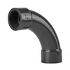 Codo de Arco Grande de UPVC Rongsheng Estándar Americano Gris Oscuro Tubería de PVC Codo de Curva Lenta de 90 Grados Conector de Tubería de Agua de Plástico de 1 pulgada