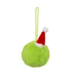 Sombrero de Navidad más vendido transfronterizo bola de felpa monstruo verde peludo elfo fiesta decoración de Navidad bola de felpa DIY bola de pelo sintético de conejo