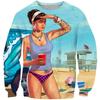 Sudadera con Capucha de Cuello Redondo Serie Urbana Sinterizada Transfronteriza Europea y Americana Sudadera Personalizada con Impresión 3D Jersey Sudadera de Cuello Redondo