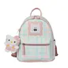 Mochila Feminina Estilo Menina Xadrez Fofo de Nicho 2026 Nova Tendência Moda Alta Aparência Pequena Bolsa Escolar para Estudantes