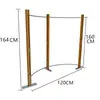Perchero de pie de acero inoxidable plateado cepillado, Perchero de pared, Perchero para tienda de ropa de hombre y mujer, Colgador para tienda de ropa