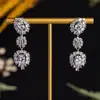 Brincos Geométricos de Zircônia com Franjas e Diamantes Estilo Palácio Retrô Francês, Toque de Luxo Leve e Sofisticado, Acessórios de Orelha Modernos e Únicos