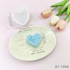 Molde de silicone de gesso para velas de aromaterapia DIY, molde decorativo para bolo, forma de cozimento, faça você mesmo, listra criativa, amor
