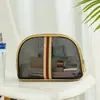 Nova Bolsa de Cosméticos de Viagem 2021 Grande Bolsa Portátil de Armazenamento Transparente Conjunto de Três Peças Bolsa de Higiene Pessoal com Rede Armazenamento