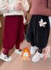 Pantalones de Forro Polar para Niña Otoño e Invierno 2025 Nuevo Estilo Engrosado de Invierno Ropa para Bebé Niña Niños Pantalones Casuales de Invierno