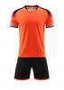 Lote directo de fábrica 2023 nuevo hengleda cuello redondo color degradado uniforme de fútbol traje niños e infantil estampado transpirable entrenamiento