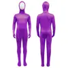 Halloween Transfronteiriço Homens e Mulheres Cor Sólida Cobertura Total Traje de Invisibilidade Tela Verde Zentai Elástico Justo Body Roupas Respiráveis