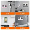 Funda impermeable para teléfono para uso en el baño, soporte de teléfono adhesivo impermeable y antivaho para ducharse, grabación de video giratoria de 360 grados.