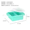 Bandeja de Hielo Grande de Silicona Transfronteriza Molde de Cubitos de Hielo de Grado Alimenticio Molde de Bola de Hielo de Desmoldeo Fácil Congelación Rápida Molde para Hacer Hielo Casero