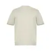Camiseta de Tricô com Ombreiras Manga Curta Masculina Verão Simples Cor Sólida Versátil Slim Fit Gola Redonda Camisa Básica Marca de Moda INS
