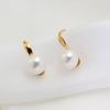 Aretes de Perlas de Plata Esterlina 925 Zapatos de Tacón Alto Elegantes Aretes de Botón al por Mayor Nicho Ins Aretes para Mujer Joyería de Qingdao Estilo Ins