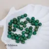 Cuentas Redondas de Turquesa Pulidas Naturalmente de Alto Brillo, Cuentas Sueltas Semi-Terminadas para Pulseras, Collares y Accesorios DIY, Al por Mayor en Stock