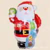 Globos de papel de aluminio de Navidad transfronterizos, dibujos animados de Papá Noel, árbol de Navidad, decoración de escena de fiesta navideña, arreglo de ambiente