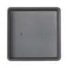 Base de Bandeja Cuadrada para Maceta con Flores, Bandeja Grande de Plástico Engrosado para Recoger Agua, Base de Resina Gris Cerámica de Imitación para Maceta