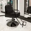 Cadeira de barbeiro salão de cabeleireiro banqueta para corte de cabelo salão de beleza área de permanente e coloração assento elevatório cadeira de salão de beleza