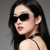 Nuevas gafas de sol de moda con montura de ojo de gato, personalidad, modifican la cara, caja, gafas de alto sentido, gafas para fotografía callejera