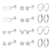 Los 12 Pares Más Vendidos de Amazon de Aretes Sencillos de Acero Inoxidable Mariposa Aretes Dorados en Stock Venta Directa de Fábrica