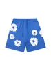 Shorts de Secado Rápido con Estampado de Flor de Kapok para Hombre, Sueltos Casuales Modernos Transpirables de Pierna Recta para Playa