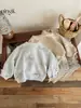 Roupas Infantis Coreanas Suéter para Meninas Primavera e Outono Novo Estiloso Menina Estilo Coreano Moda Infantil Tricô com Laço