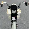 Bolsa de almacenamiento frontal para patinete eléctrico, soporte universal para teléfono, caja de almacenamiento práctica, portavasos de silicona, un accesorio imprescindible para organizar tus pertenencias